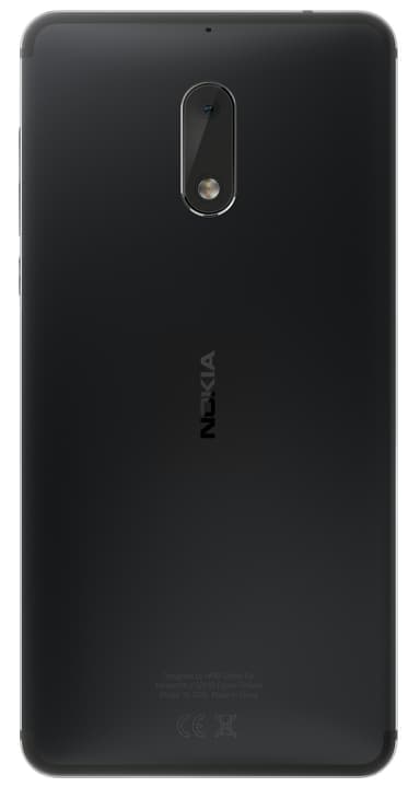 Nokia 6 smarttelefon (sort)