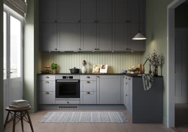 Epoq Shaker skuffefront til kjøkken 40x26 (stålgrå)