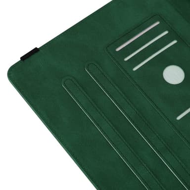 Apple iPad 10.9 2022 Sammenleggbart Veske Kortholder Sommerfugl - Grønn