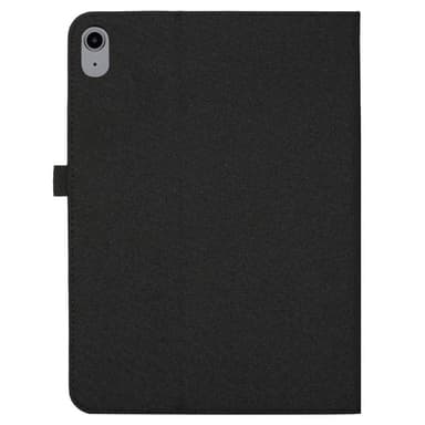 Apple iPad 10.9 2022 Sammenleggbart Veske Kortholder Stofftekstur - Svart