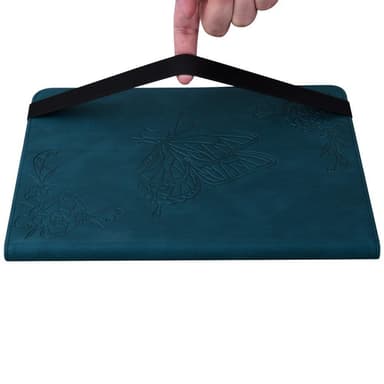 Apple iPad 10.9 2022 Sammenleggbart Veske Kortholder Sommerfugl - Blå