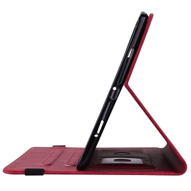 Apple iPad 10.9 2022 Sammenleggbart Veske Kortholder Sommerfugl - Rød