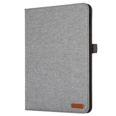 Apple iPad 10.9 2022 Sammenleggbart deksel Kortholder Stofftekstur - Grå