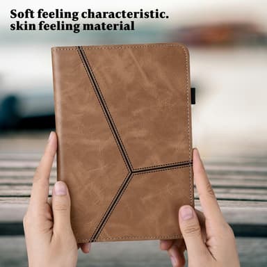 Til iPad 10.2 (2021)/(2020)/(2019) Sammenleggbart deksel - Brun