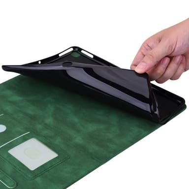 Apple iPad 10.9 2022 Sammenleggbart Veske Kortholder Sommerfugl - Grønn