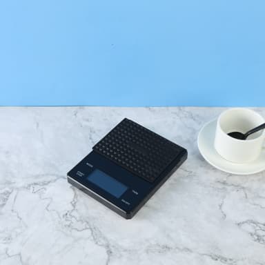 Oppladbar kaffevekt med timer 3 kg / 0,1 g Sort