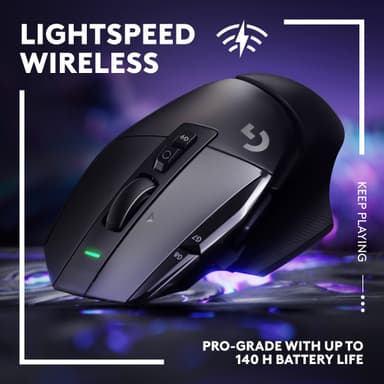 Logitech G502 X Lightspeed trådløs gamingmus (sort)