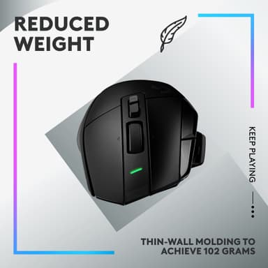 Logitech G502 X Lightspeed trådløs gamingmus (sort)