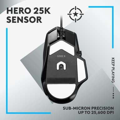 Logitech G502 X kablet gamingmus (sort)