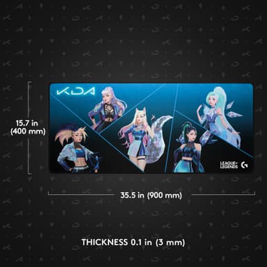 Logitech G840 XL Lol K/DA musematte til gaming