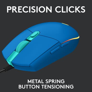Logitech G203 USB Bluetooth Lightsync gamingmus (blå)