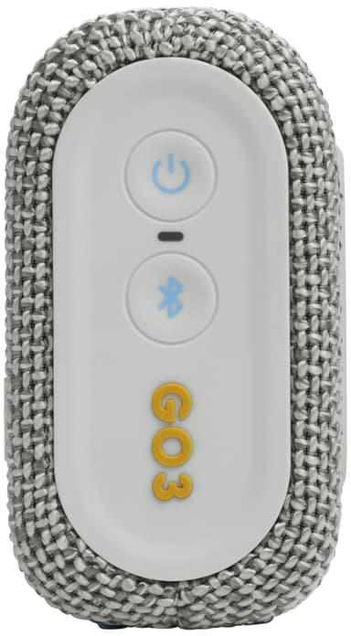 JBL Go 3 Eco bærbar høyttaler (hvit)