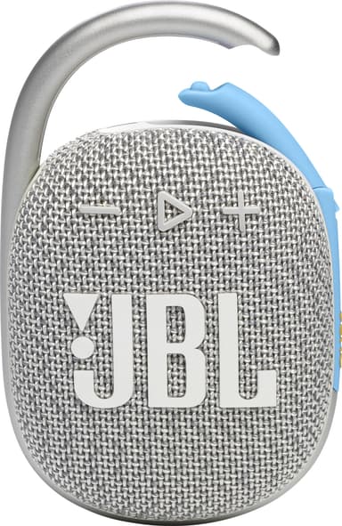 JBL Clip 4 Eco bærbar høyttaler (hvit)