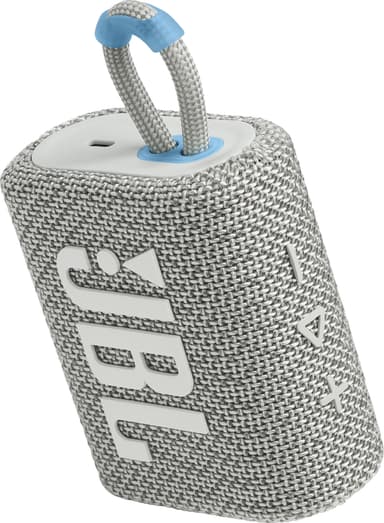 JBL Go 3 Eco bærbar høyttaler (hvit)