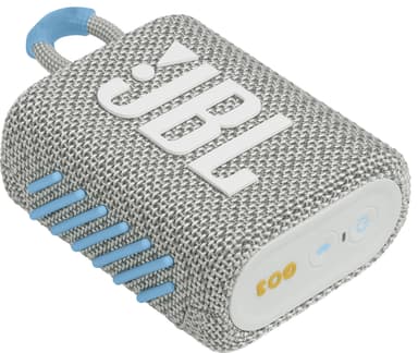 JBL Go 3 Eco bærbar høyttaler (hvit)