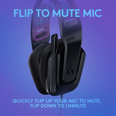 Logitech G335 gaming headset (sort)