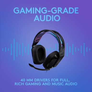 Logitech G335 gaming headset (sort)