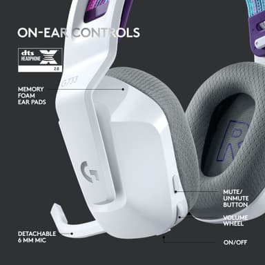 Logitech G733 Wireless Lightspeed RGB gaming headset (hvit)