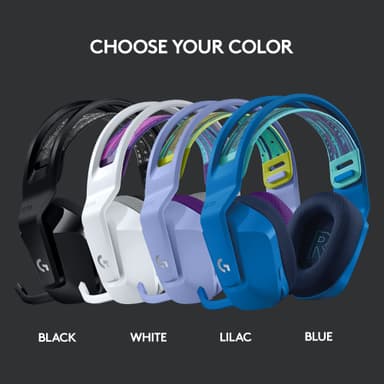 Logitech G733 Wireless Lightspeed RGB gaming headset (hvit)
