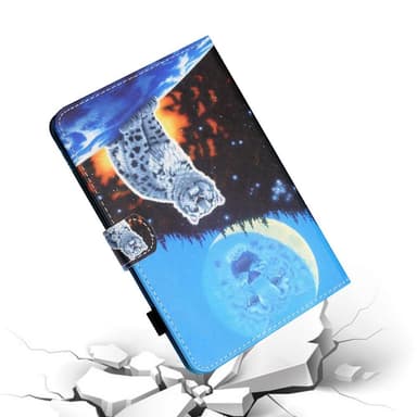 For iPad 10.2 (2021)/(2020)/(2019) Sammenleggbart dekselstativ - Tiger