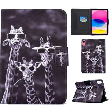 Apple iPad 10.9 2022 Sammenleggbart deksel Kortholder - 3 sjiraffer
