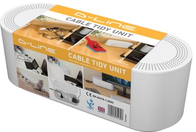 D-Line Cable Tidy Unit kabelskjuler, stor str. (hvit)