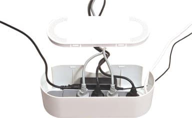 D-Line Cable Tidy Unit kabelskjuler, stor str. (hvit)