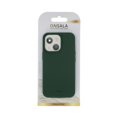 ONSALA Mobildeksel Silikon Olive Green - iPhone 13 Pro