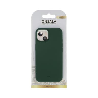ONSALA Mobildeksel Silikon Olive Green - iPhone 13