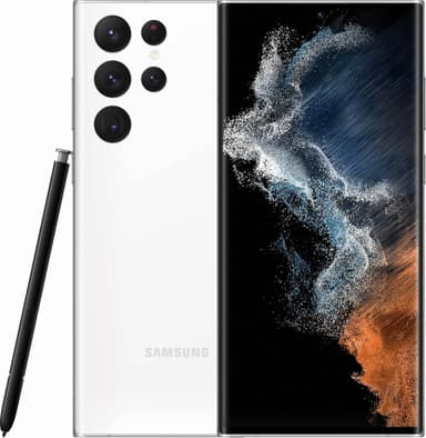 Samsung Galaxy S22 Ultra 5G smarttelefon, 12/512GB (Phantom White)