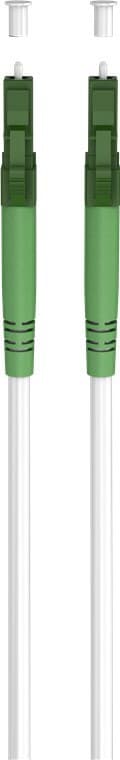 Fiberoptisk kabel (FTTH), Singlemode (OS2) Hvit, hvit (Simplex), 2 m