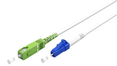 Goobay Fiberoptisk kabel (FTTH), Singlemode (OS2) Hvit, hvit (Simplex), 20 m
