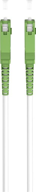 Fiberoptisk kabel (FTTH), Singlemode (OS2) Hvit, hvit (Simplex), 3 m