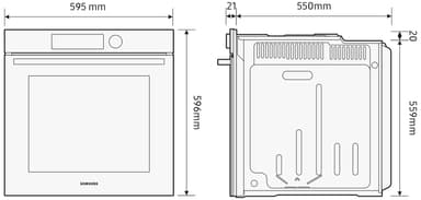 Samsung innebygd ovn NV7B6695ACK/U1