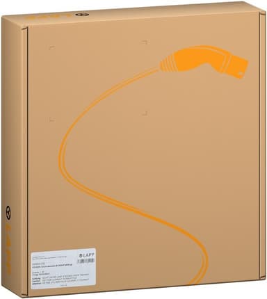 Ladekabel Type 2, inntil 7,4 kW, 5 m, sort