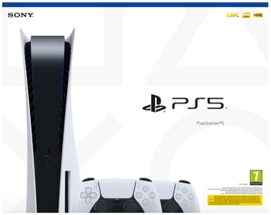 PlayStation 5 + 2x DualSense kontroller-pakke