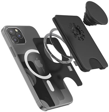 Popsockets PopWallet+ for MagSafe Svart
