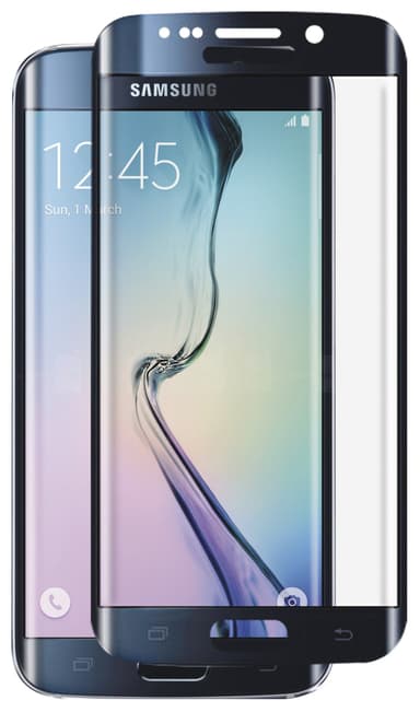 Panzer skjermbeskytter til Galaxy S6 edge (sort)