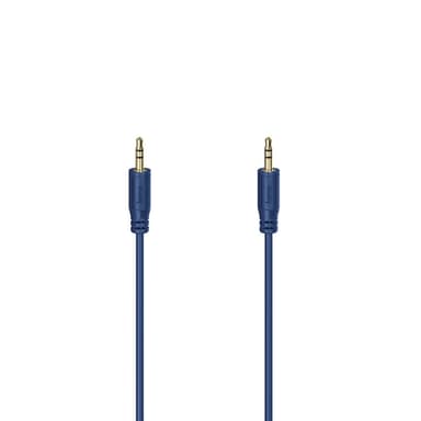 HAMA Lydkabel Flexi-Slim 3,5mm-3,5mm Gull Blå 0,75m