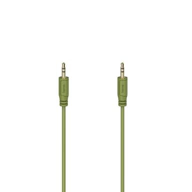 HAMA Lydkabel Flexi-Slim 3,5mm-3,5mm Gull Grønn 0,75m