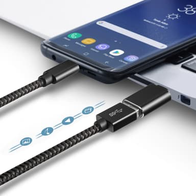 USB-C til USB 3.1-adapter Sort