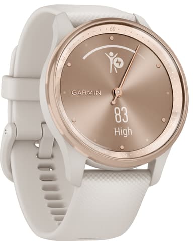 Garmin Vivomove Trend hybridklokke (cream/peach gold)