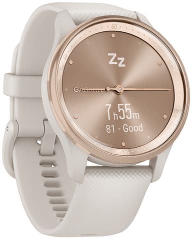 Garmin Vivomove Trend hybridklokke (cream/peach gold)