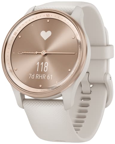 Garmin Vivomove Trend hybridklokke (cream/peach gold)