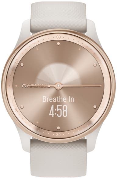 Garmin Vivomove Trend hybridklokke (cream/peach gold)