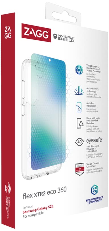 Zagg Flex XTR2 Eco 360 Samsung S23 deksel og skjermpakke