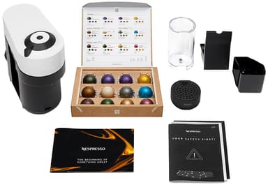 Nespresso Vertuo Pop kapselmaskin av Krups XN920110WP (hvit)