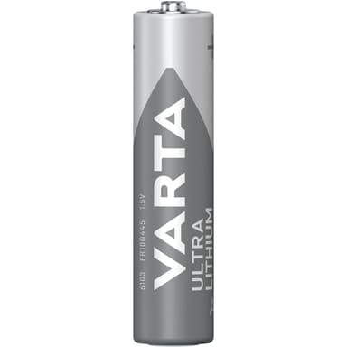 Varta Ultra Lithium AAA / LR03 batteri 4-pakning