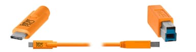 TetherPro USB-C Male B 4.6m Orange