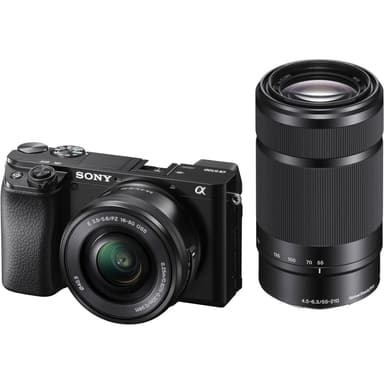Sony A6100 Kit med 16-50mm og 55-210